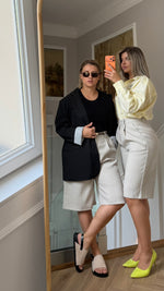 Bermuda taille haute beige : AVA